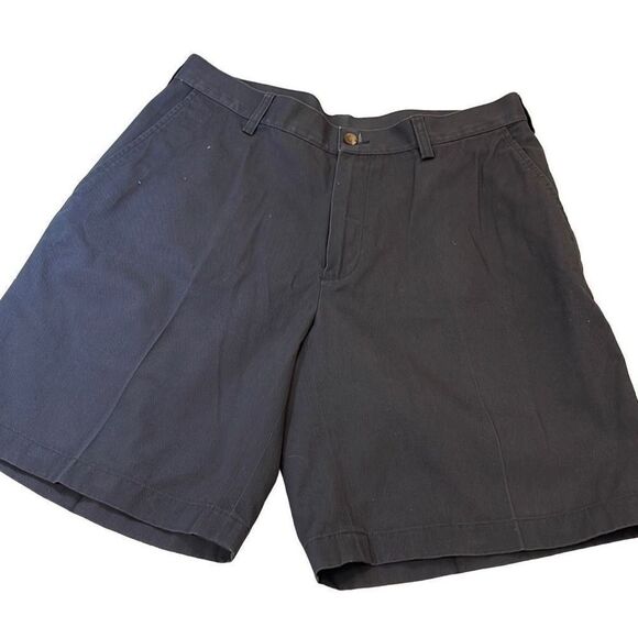 Jos A Banks Chino Shorts. Flat Front. Size 34. Navy 9” inseam - Picture 1 of 5